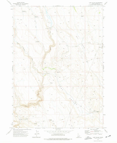 United States Geological Survey Lost Valley, ID (1972, 24000-Scale) digital map