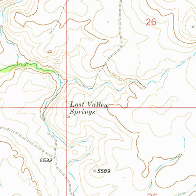 United States Geological Survey Lost Valley, ID (1972, 24000-Scale) digital map