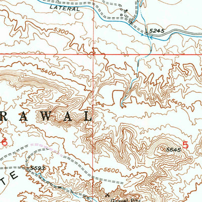 United States Geological Survey Lost Wells Butte, WY (1958, 24000-Scale) digital map