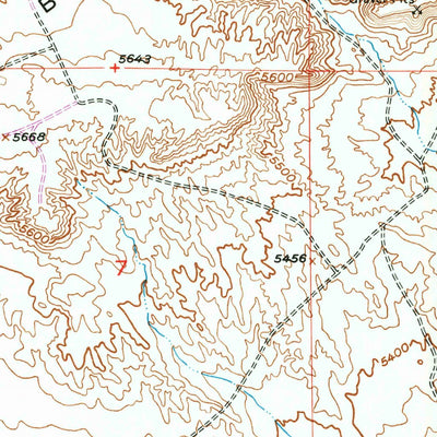 United States Geological Survey Lost Wells Butte, WY (1958, 24000-Scale) digital map