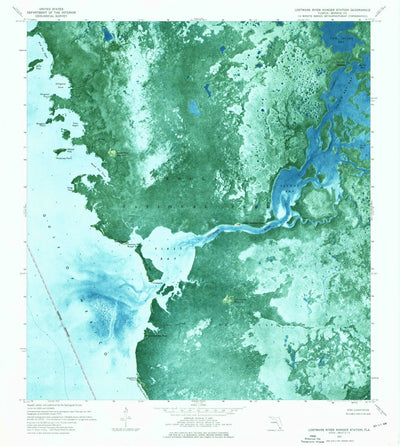 United States Geological Survey Lostmans River Ranger Station, FL (1973, 24000-Scale) digital map