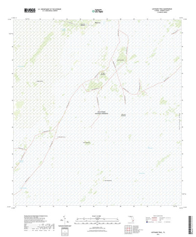 United States Geological Survey Lostmans Trail, FL (2021, 24000-Scale) digital map