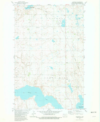 United States Geological Survey Lostwood, ND (1981, 24000-Scale) digital map