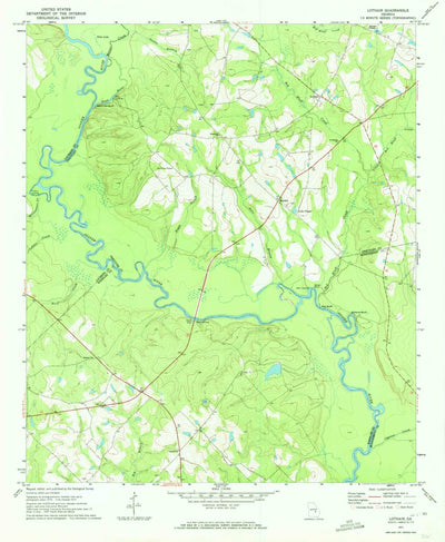 United States Geological Survey Lothair, GA (1971, 24000-Scale) digital map