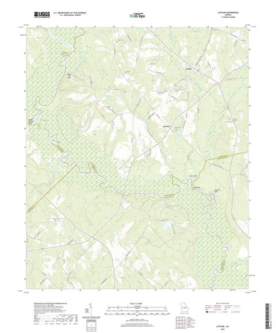 United States Geological Survey Lothair, GA (2020, 24000-Scale) digital map