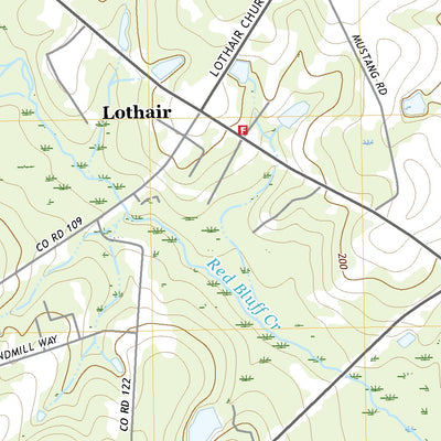 United States Geological Survey Lothair, GA (2020, 24000-Scale) digital map