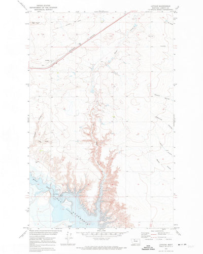 United States Geological Survey Lothair, MT (1970, 24000-Scale) digital map