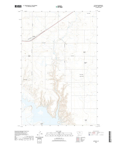 United States Geological Survey Lothair, MT (2020, 24000-Scale) digital map