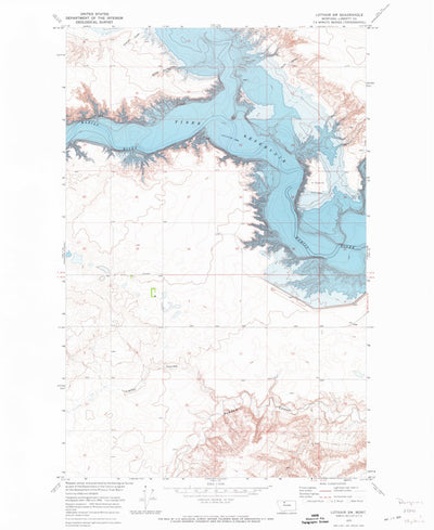 United States Geological Survey Lothair SW, MT (1970, 24000-Scale) digital map