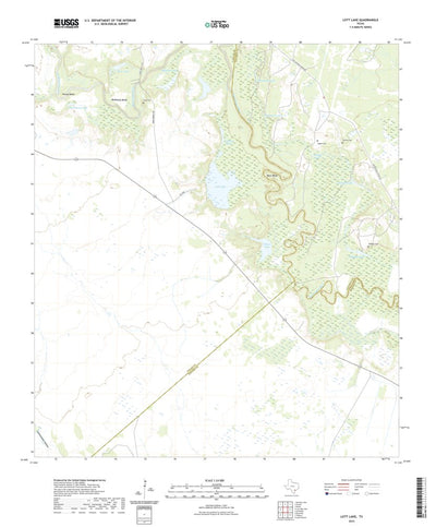 United States Geological Survey Lott Lake, TX (2022, 24000-Scale) digital map