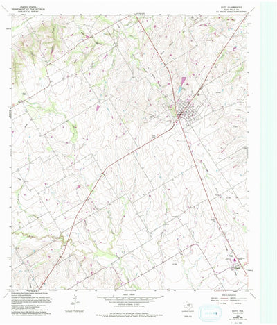 United States Geological Survey Lott, TX (1963, 24000-Scale) digital map