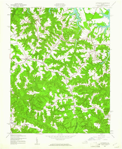 United States Geological Survey Lottsburg, VA (1944, 24000-Scale) digital map