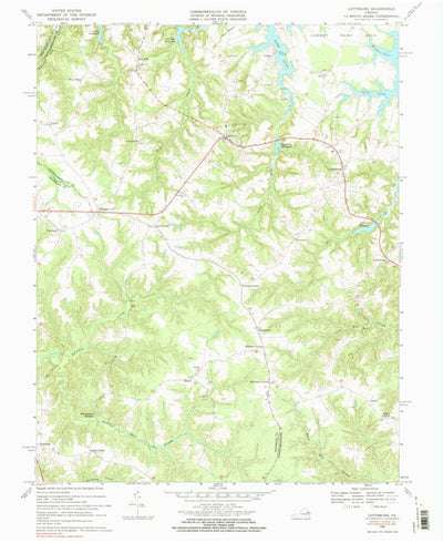 United States Geological Survey Lottsburg, VA (1968, 24000-Scale) digital map