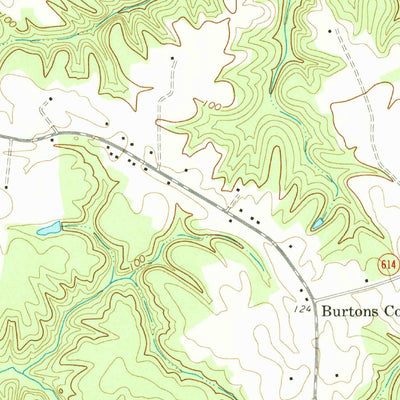 United States Geological Survey Lottsburg, VA (1968, 24000-Scale) digital map