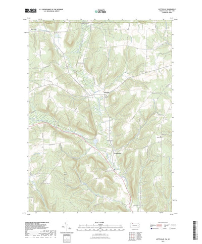 United States Geological Survey Lottsville, PA (2023, 24000-Scale) digital map