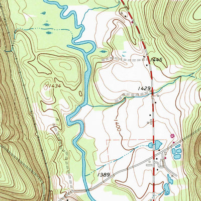 United States Geological Survey Lottsville, PA-NY (1968, 24000-Scale) digital map