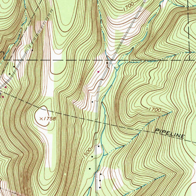 United States Geological Survey Lottsville, PA-NY (1968, 24000-Scale) digital map