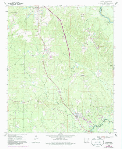 United States Geological Survey Louann, AR (1962, 24000-Scale) digital map