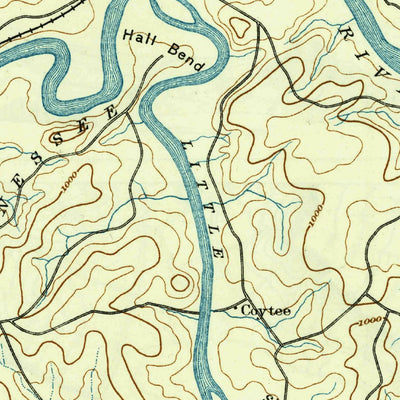 United States Geological Survey Loudon, TN (1895, 125000-Scale) digital map