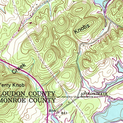 United States Geological Survey Loudon, TN (1952, 24000-Scale) digital map