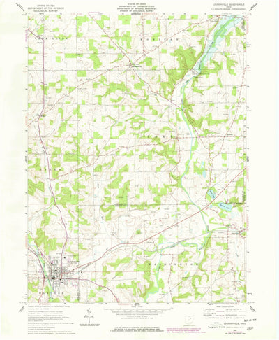 United States Geological Survey Loudonville, OH (1961, 24000-Scale) digital map