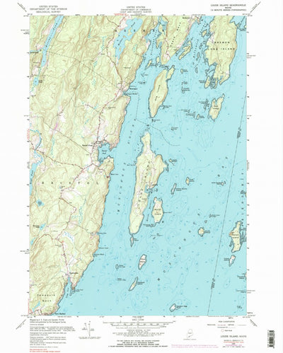 United States Geological Survey Louds Island, ME (1955, 24000-Scale) digital map