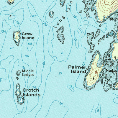 United States Geological Survey Louds Island, ME (1955, 24000-Scale) digital map