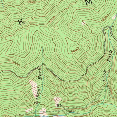 United States Geological Survey Louellen, KY (1954, 24000-Scale) digital map