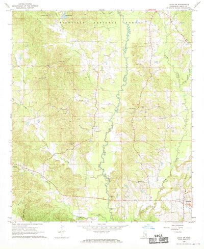 United States Geological Survey Louin SW, MS (1968, 24000-Scale) digital map