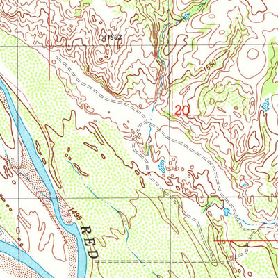 United States Geological Survey Louis, OK-TX (1985, 24000-Scale) digital map