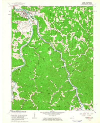 United States Geological Survey Louisa, KY-WV (1962, 24000-Scale) digital map