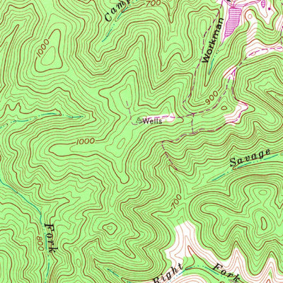 United States Geological Survey Louisa, KY-WV (1971, 24000-Scale) digital map