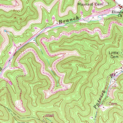 United States Geological Survey Louisa, KY-WV (1971, 24000-Scale) digital map