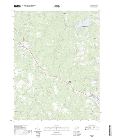 United States Geological Survey Louisa, VA (2022, 24000-Scale) digital map