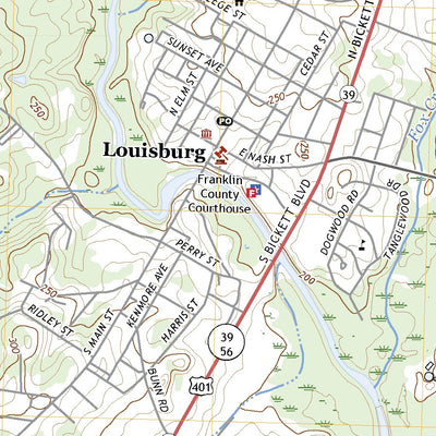 United States Geological Survey Louisburg, NC (2022, 24000-Scale) digital map