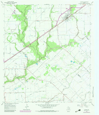 United States Geological Survey Louise, TX (1965, 24000-Scale) digital map