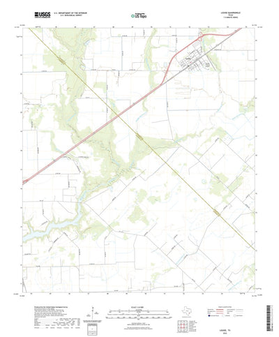 United States Geological Survey Louise, TX (2022, 24000-Scale) digital map