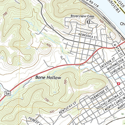 United States Geological Survey Louisiana, MO (2021, 24000-Scale) digital map