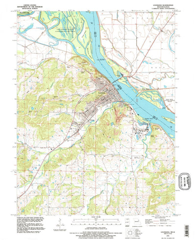 United States Geological Survey Louisiana, MO-IL (1991, 24000-Scale) digital map