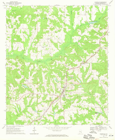 United States Geological Survey Louisville, AL (1968, 24000-Scale) digital map