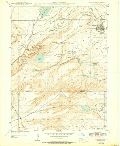 United States Geological Survey Louisville, CO (1942, 24000-Scale) digital map
