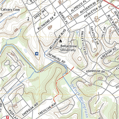 United States Geological Survey Louisville East, KY (2022, 24000-Scale) digital map