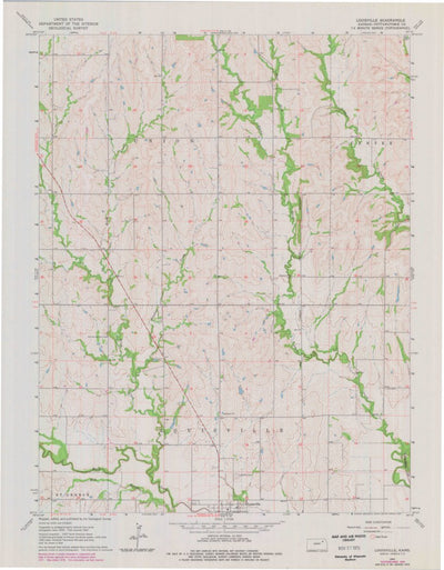 United States Geological Survey Louisville, KS (1964, 24000-Scale) digital map