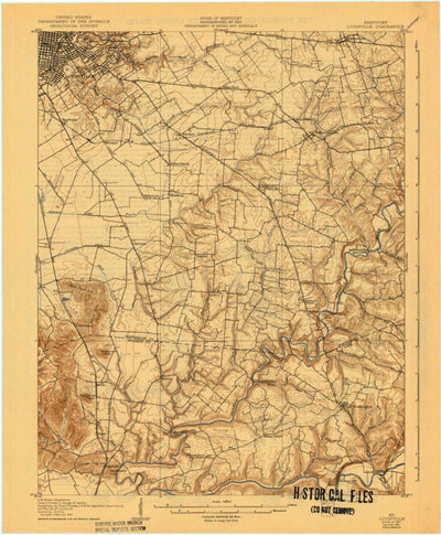 United States Geological Survey Louisville, KY (1907, 62500-Scale) digital map