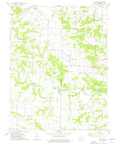 United States Geological Survey Louisville, MO (1975, 24000-Scale) digital map