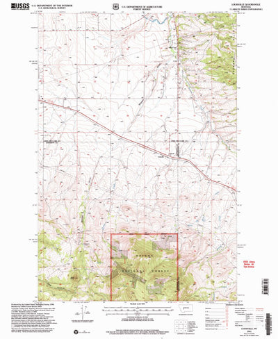 United States Geological Survey Louisville, MT (2001, 24000-Scale) digital map