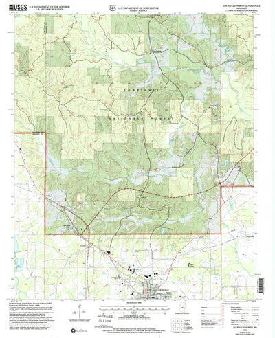 United States Geological Survey Louisville North, MS (2000, 24000-Scale) digital map