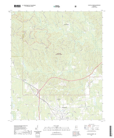 United States Geological Survey Louisville North, MS (2021, 24000-Scale) digital map