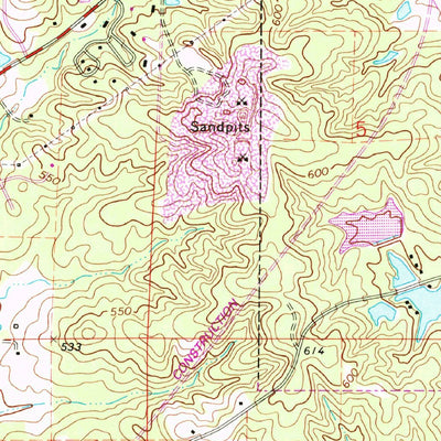 United States Geological Survey Louisville South, MS (1972, 24000-Scale) digital map