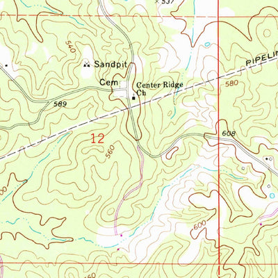 United States Geological Survey Louisville SW, MS (1972, 24000-Scale) digital map